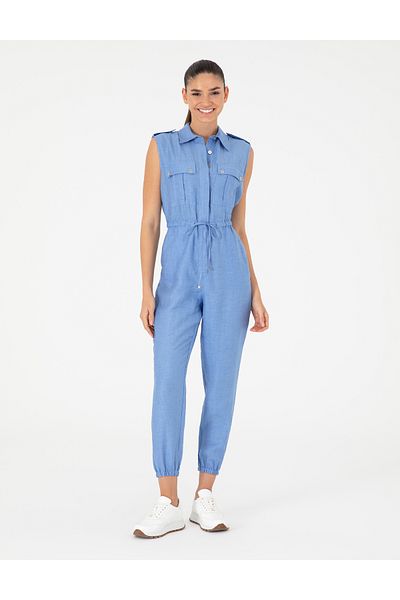 Pierre Cardin Blue Woven Jumpsuit 50284603-Vr249