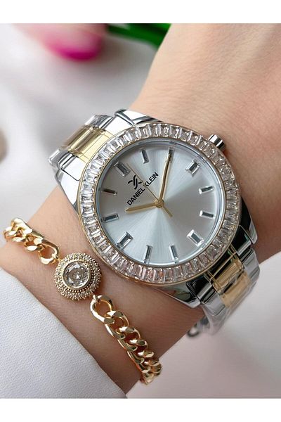 Daniel Klein Steel Band 30 Mt Water Resistant Women's Wrist Watch+ Bracelet Bfg.13484.X3