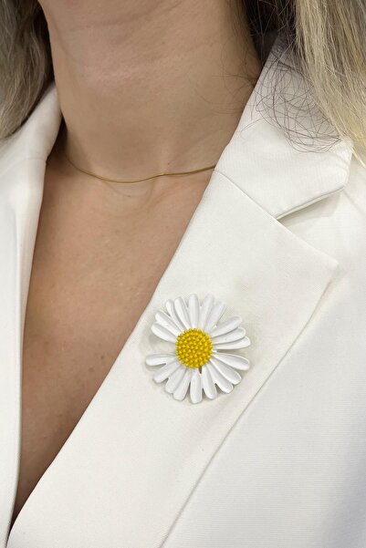 Modex Papatya Broş (Ölçü:4 cm)