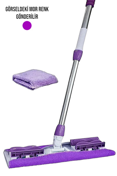 Miomi Mop Fayans Cam Duvar Yüzey Temizlik Mikrofiber Mandallı Mop Xxl Islak M...