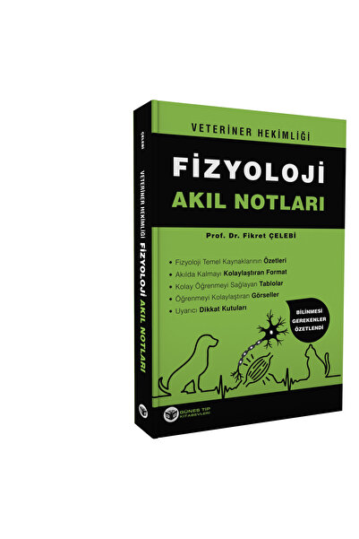 Güneş Tıp Kitabevleri Veteriner Hekimliği Fizyoloji Akıl Notları
