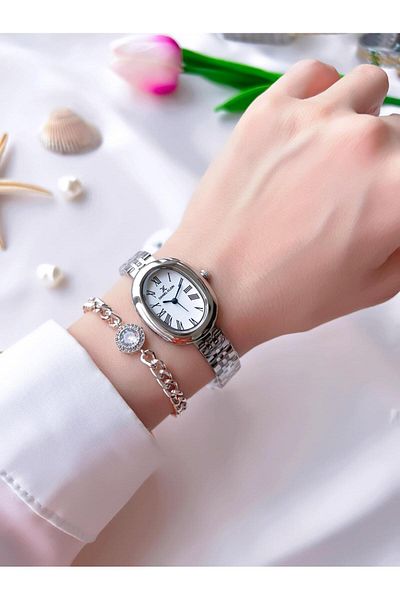 Daniel Klein Steel Band 30 Mt Water Resistant Women's Wrist Watch+Bracelet Bfg.13871.X1