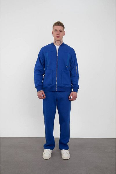 İLKCET MODA Комплект от горнище с райета и 3 нишки с повдигнато долно дъно
