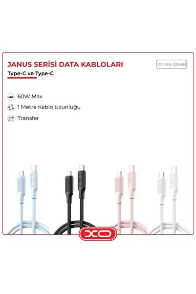 Xo USB-C data cable, 1.0 m - white