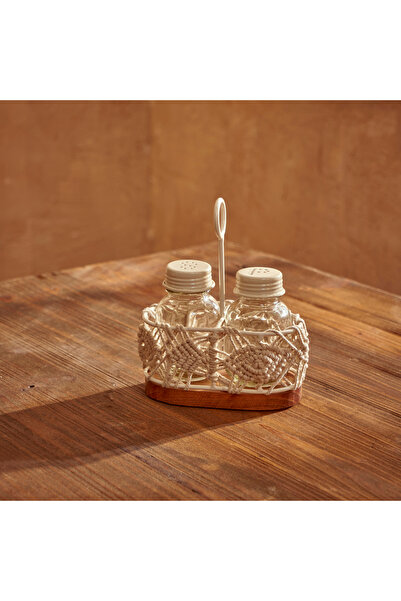 Bella Maison طقم هزازات ملح وفلفل طبيعي (14x9x20 سم)