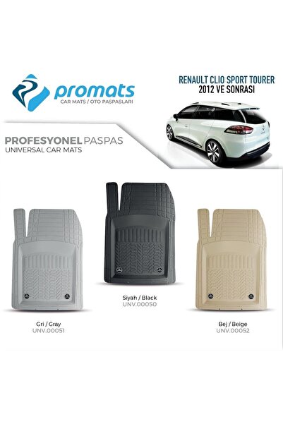 PROMATS Renault Clio 4 Sporttourer 2012 Sonras Oto Paspas Profesyonel 4d (siyah)