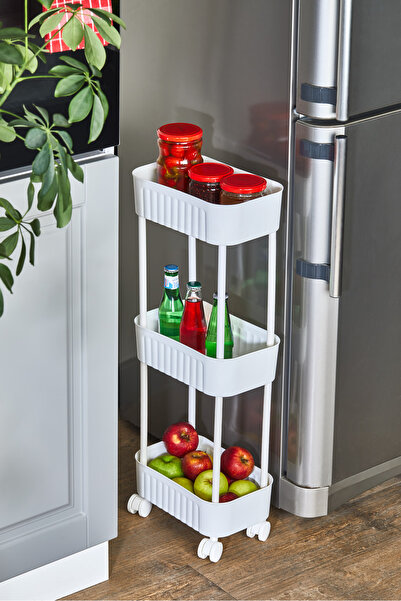 AHİR TİCARET Çok Amaçlı 3 Katlı Evye Altı Düzenleyici-Dolap İçi Tezgah Altı T...