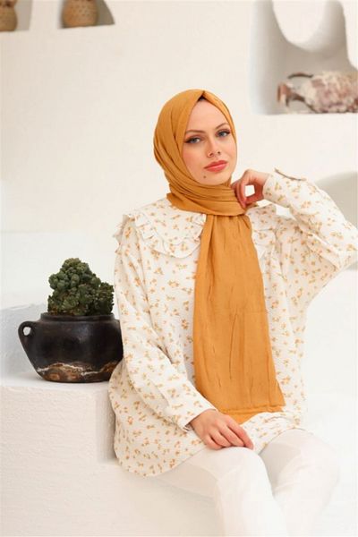 Melodi Scarf Κίτρινο σάλι από μπαμπού