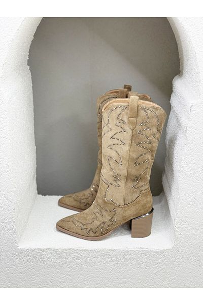 Guja 25K131-1 - Γυναικείες μπότες με τακούνι 7CM με πέτρα