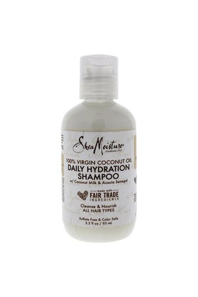 Shea Moisture - شامبو الترطيب اليومي بزيت جوز الهند البكر بنسبة 100% - 95 مل