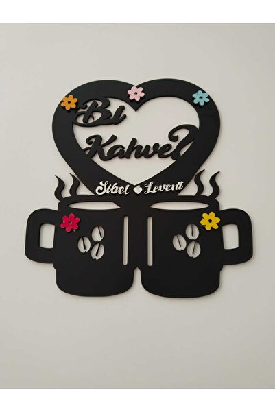 Genel Markalar MUTFAK DUVAR SÜSÜ Bİ KAHVE İSTEĞE BAĞLI KİŞİYE ÖZEL İSİM YAZIL...