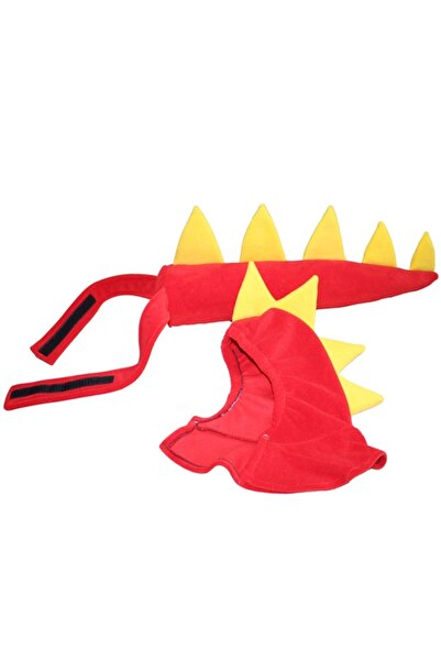 Kostüm Sarayı Набір костюмів динозавра червоний | Набір головного убору з хво...