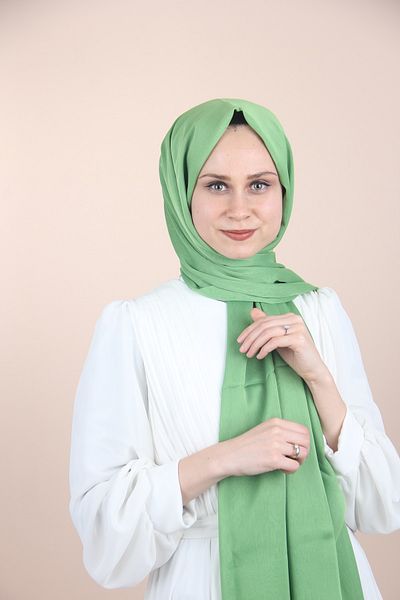 Sima Malachite Color-259 Şal Şifon cu Sima Janjan