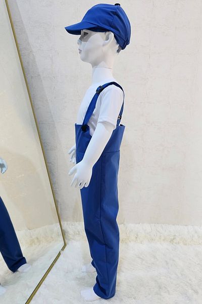 Kostüm Sarayı Set salopetă și pălărie Blue Gardener