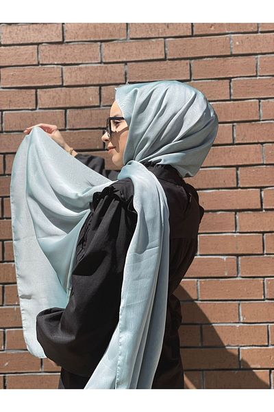 Sima Şal din şifon albastru-330 Sima Janjan