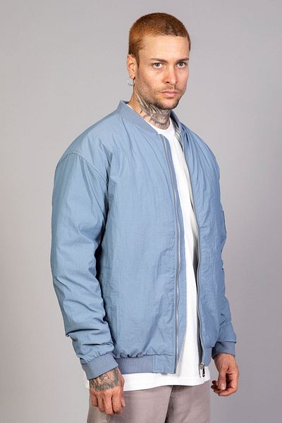 LTC Jeans Мъжко яке Indigo Pilot - стандартна кройка, намачкана материя, ватиран вътрешен детайл (пролет-есен-зима)