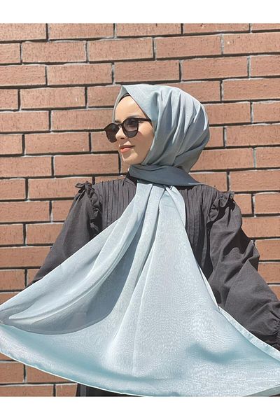 Sima Şal din şifon albastru-330 Sima Janjan