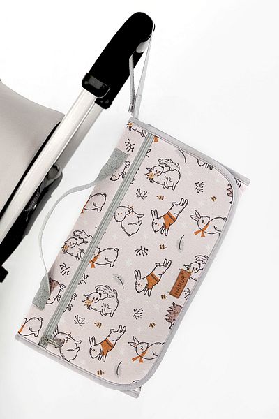 HAMUR Baby Care Bag - Mother with Organizer, Newborn Changing Mat, Tavsan Powder