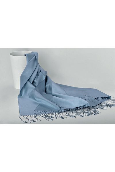 ARMANDA Şal de mătase Armanda - Albastru denim închis, Model 3011