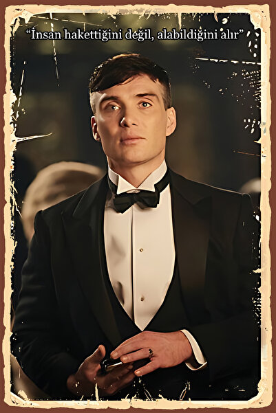 Hayal Poster Peaky Blinders Ahşap Retro Poster