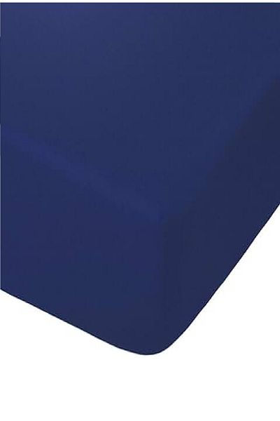 Evony Navy Blue Single Gold Mixed Jersey - 100X200 cm Cotton Combed Cotton Sheet