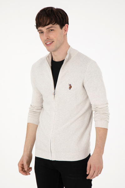 U.S. Polo Assn. Чоловічий светр-кардиган Tas Melange Basic 50288871VR225