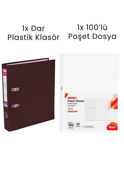 Tigra 1 Piece Tigra Narrow Folder 1 Piece Noki 100 Pieces Sachet File Office Set