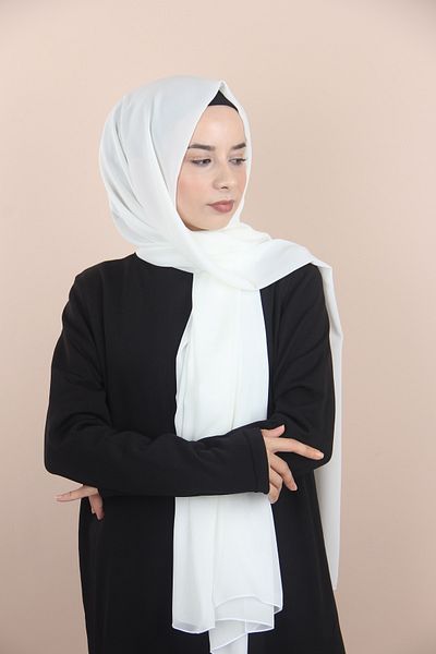 Sima Κρεμ σάλι Sima Chiffon