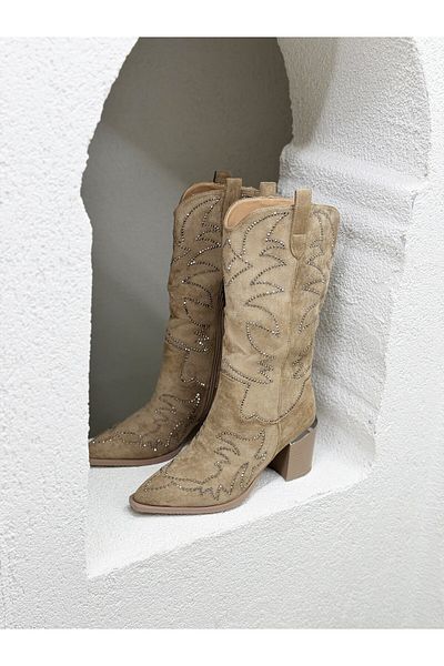 Guja 25K131-1 - Γυναικείες μπότες με τακούνι 7CM με πέτρα