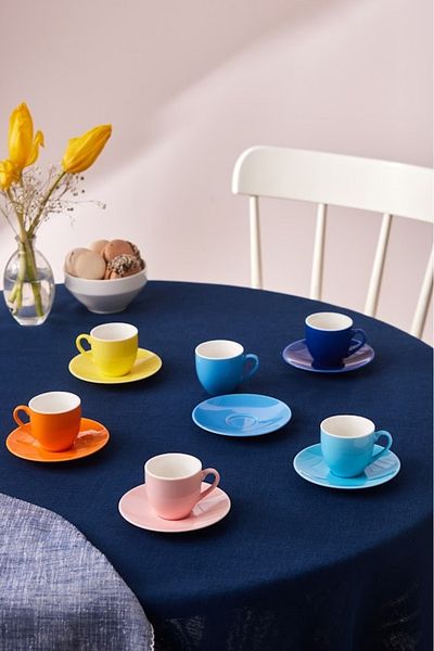 Karaca Rengin New 6-Person Coffee Cup 85 ml