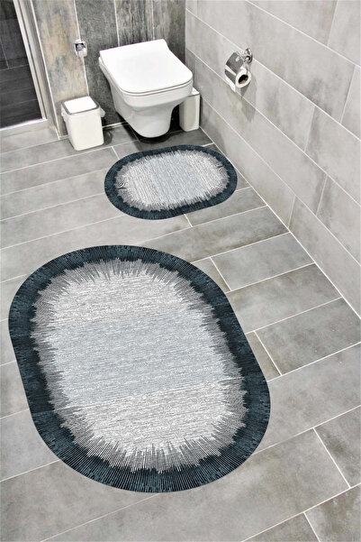 Bordo Halı Set de covorașe de baie decorative lavabile, cu absorbție de apă, ...