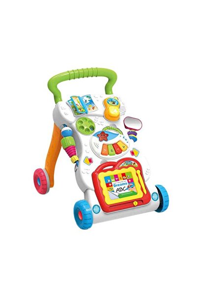 Baby Cara مشاية موسيقية متعددة الوظائف للأطفال مع لوحة رسم وألعاب للأطفال الصغار