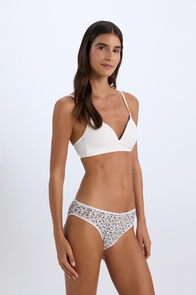 DeFacto Fall In Love Desenli 3'lü Paketli Slip Külot D8669ax24wn