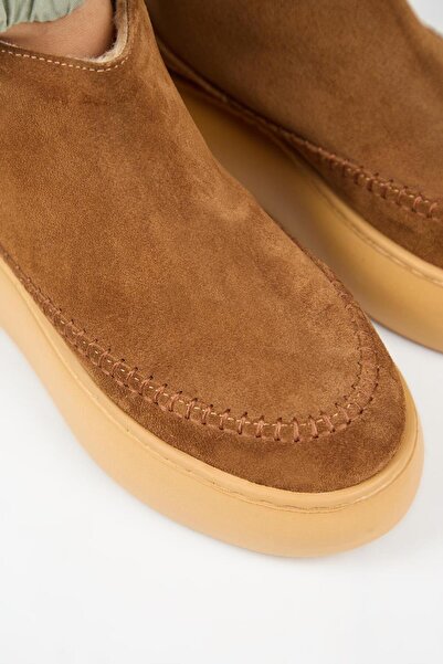 Manijero (Carolina) Kadın Hakiki Deri İçi Kürklü Mini Taba Bot