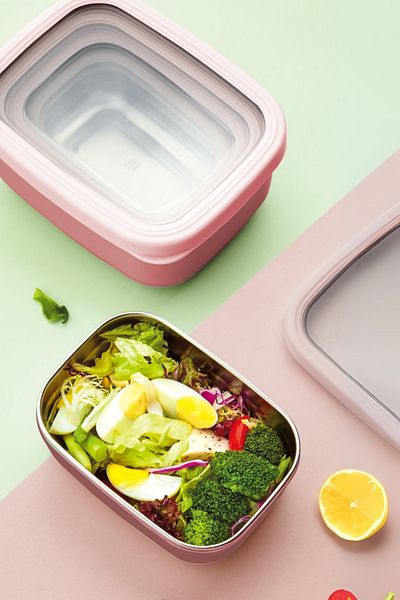 VİP AHMET 1.40 Liter Pink Rectangular Storage Container - Vp-930