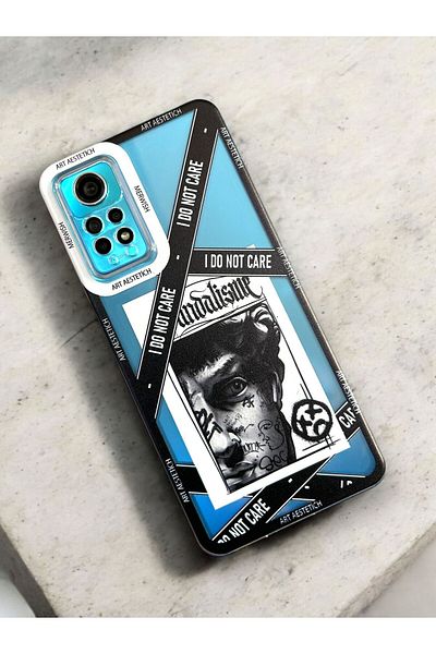 Merwish Xiaomi Redmi Note 11 Pro Compatible Luxury 2mm Camera Protected Artaesthetic Patterned Silicone Case