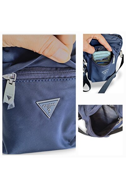 Guess ORİJİNAL GUESS LACİVERT POSTACI ÇANTASI