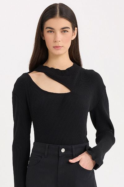 DeFacto Half Turtleneck Slim Fit Long Sleeve T-Shirt - C8473Ax24Au