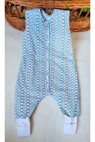 Alpar Tekstil Boys and Girls Sleeveless Foxmint - 2.5 Tog Padded Sleeping Bag with Zipper