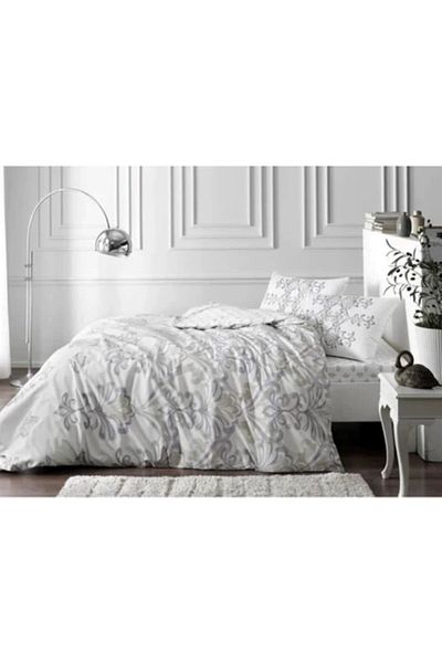 Taç Ranforce Double Duvet Set - Liles Brown