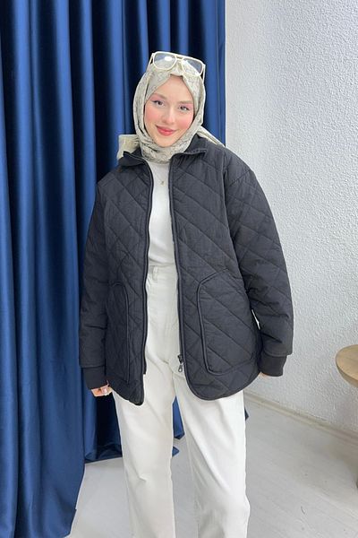 lurex moda Ribbed Quilted Jacket