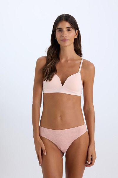 DeFacto Fall In Love Rib 3er-Pack Basic brasilianisches Slip-Höschen A3474ax24au