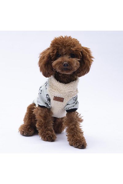 Pettrend Farm Farm Animal Pattern Soft Cat-Dog Sweatshirt Cat Dog Outfit Dog Clothing