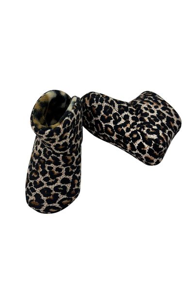 Esterella Leopard Baby Girl's Panduf/ Soft Textured Panduf/ Baby Panduf/ Unisex Bebe Panduf/ 6 Months 1 Year Old