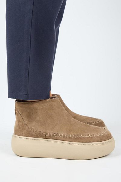 Manijero (Carolina) Γυναικείες μπότες Mini Mink με γούνα εσωτερικά από γνήσιο δέρμα