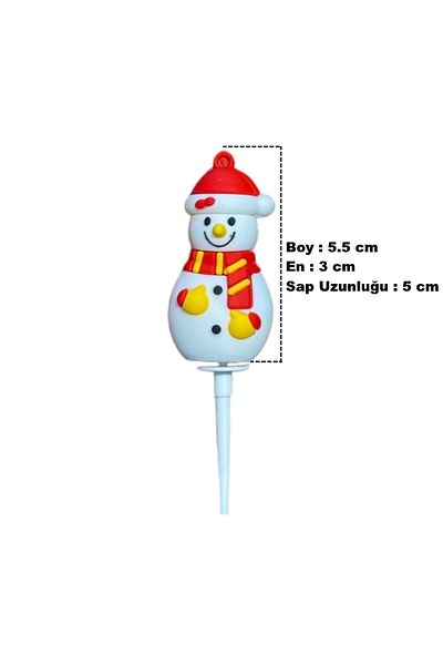 equry Set of 7 3D Silicone Christmas Cake Decorations