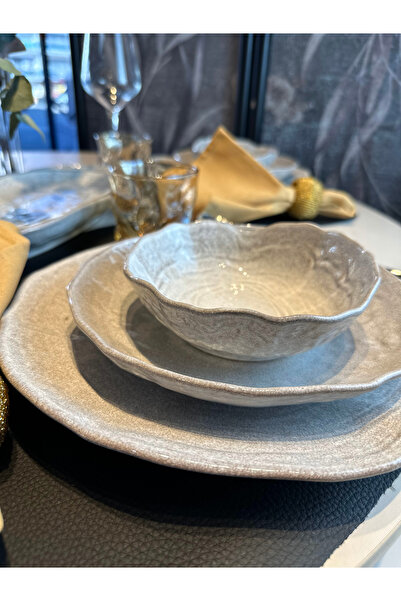 Kütahya Porselen KÜTAHYA PORSELEN Mezolit 4 kişilik 12 parça Yemek Seti