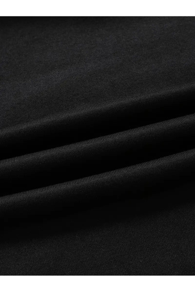 Pink Sky Oversize Hooded Black Sweatshirt - Printed Hoodie