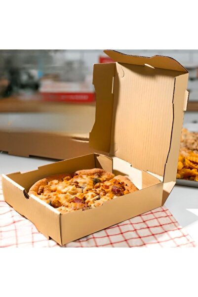 GİZPAK Pizza Kutusu Mikro Küçük Boy 28x28x3.5cm