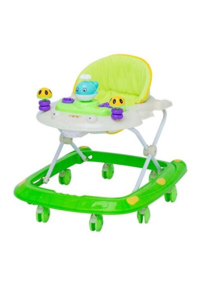 BabyCara مشاية أطفال قابلة للتعديل في الارتفاع والضوء مع موسيقى للأطفال من عم...